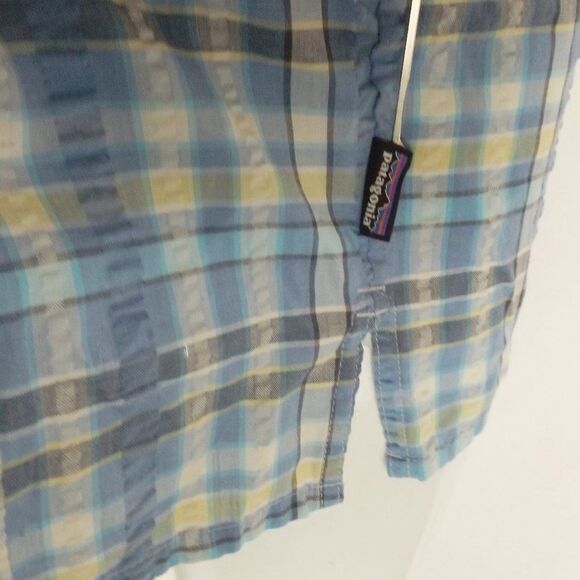 Patagonia Shirt, L, Puckerware/Seersucker, Short sleeves, Buttons, Victory Ranch - Picture 10 of 15